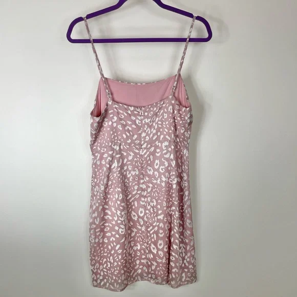 LE LIS Pink Cheetah Print Mini Dress - Medium - Picture 3 of 6